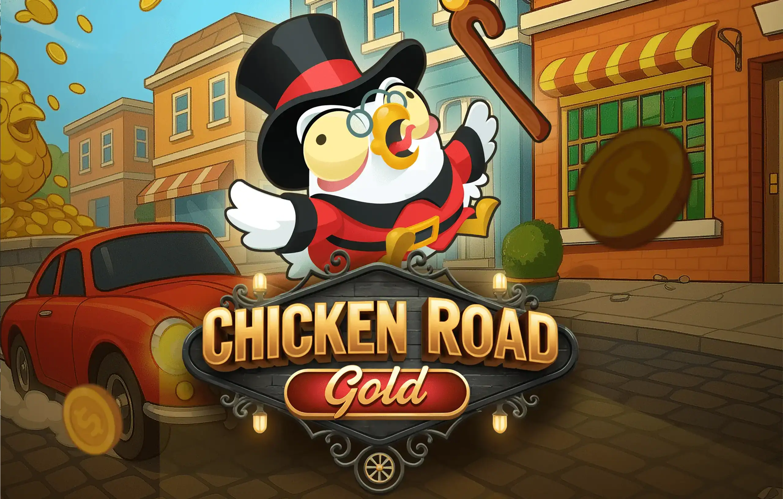 Chicken Road Gold logo - cristiano ronaldo game app version alternative.